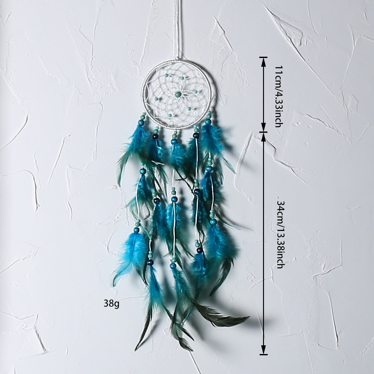 Indian retro decorative dreamcatcher pendants, hand-woven feather dreamcatcher ornaments, cross-border bestsellers. Dreamcatcher Item Picture