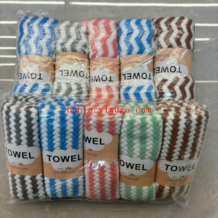 35*75cm wavy face towel, soft and comfortable household towel, household towel for children and adults