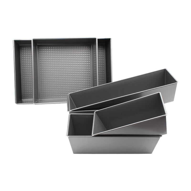 Toast bread mold, honeycomb toast box, rectangular bread baking tray, cake mold, non-stick carbon steel baking mold Specification image
