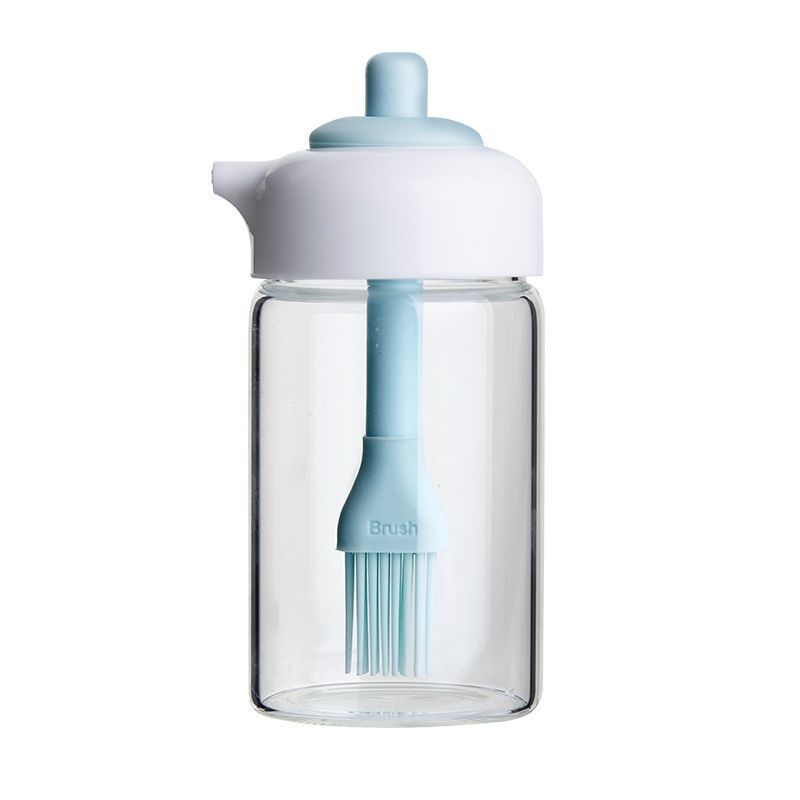 Silicone rubber oil bottle with brush, kitchen pancake oil brush, household high-temperature resistant oil bottle, food-grade oil bottle wholesale Application Scenario