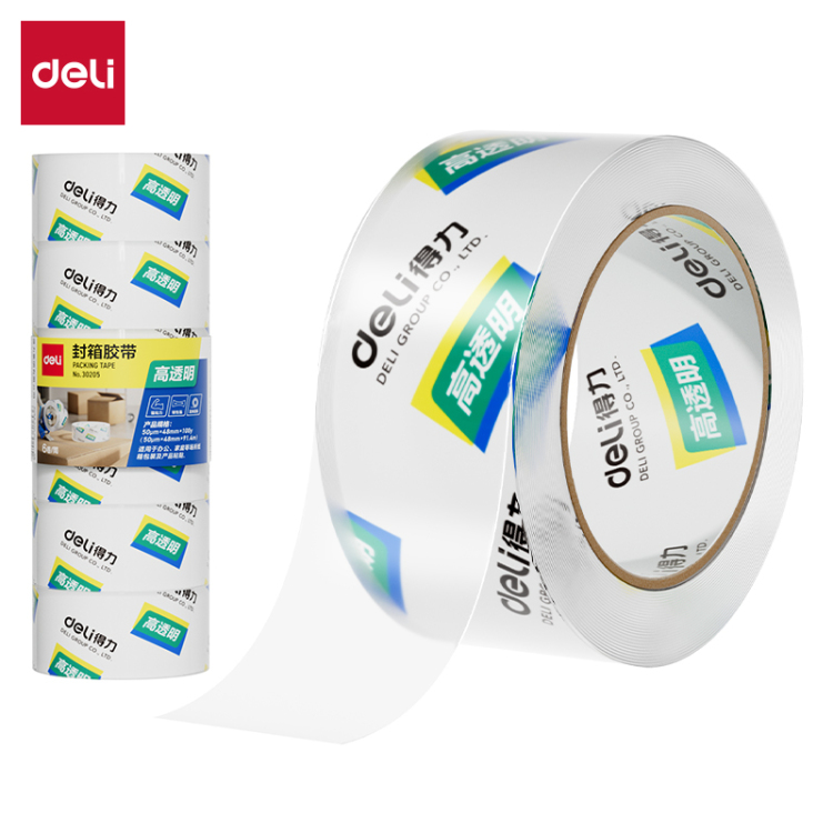 (6 rollos/tambor) papelería de oficina de alta viscosidad 48mm ancho cinta de cierre transparente details Picture