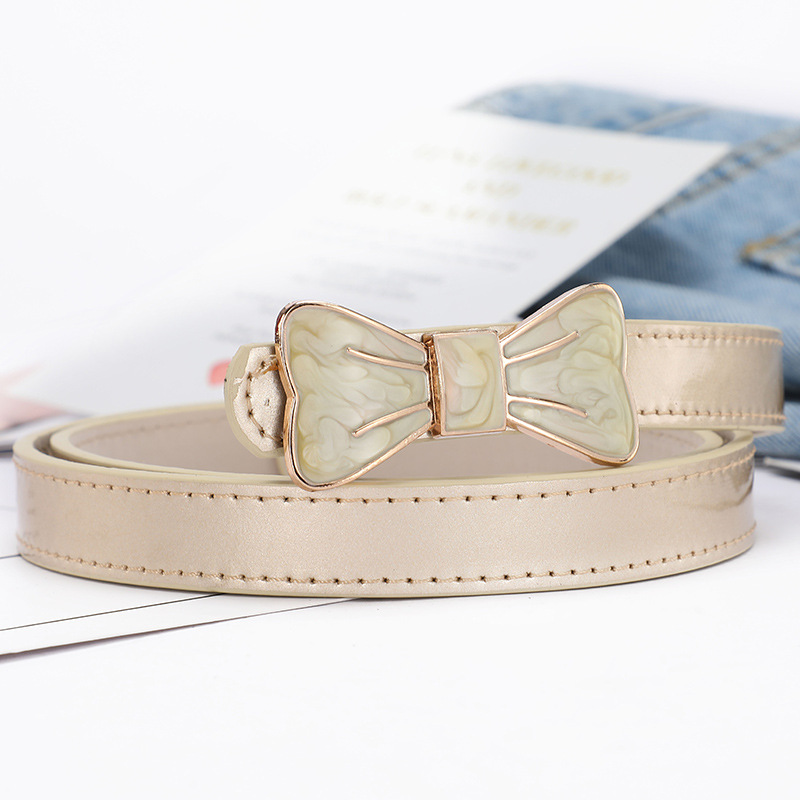 New women's belts are fashionable, simple and versatile. They are decorated with bows and go well with skirts. Wholesale and mixed batch of Korean-style belts Specification image