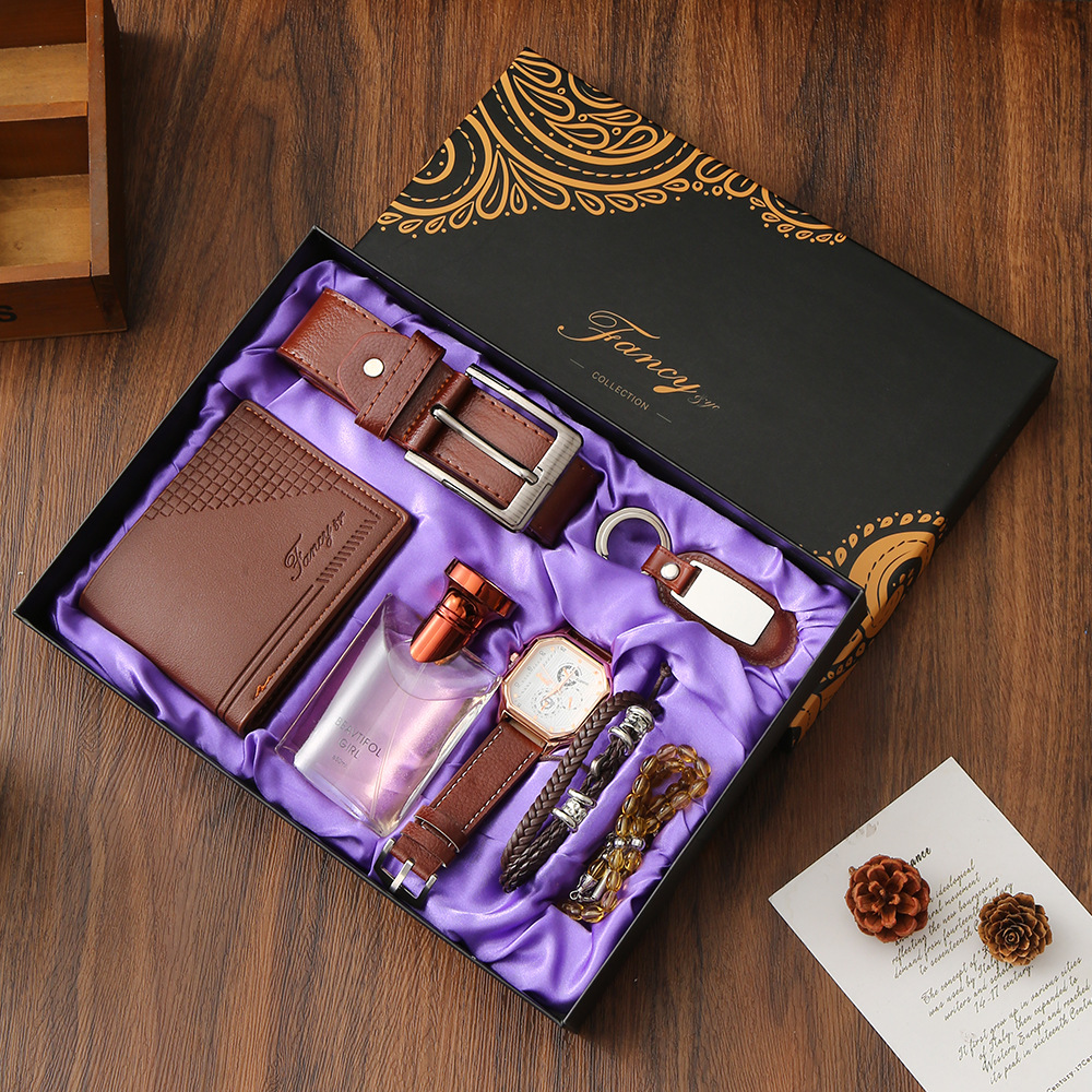 Amazon cross border high end business gift set para hombres eventos de empresa práctica acompañante regalos de mano se puede imprimir logotipo Item Picture