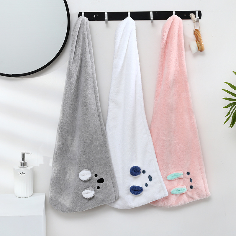 萌宠兔耳朵考拉浴帽干发帽卡通干发帽