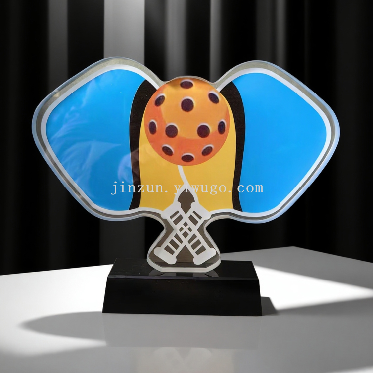 跨境批发匹克球奖杯运动树脂乒乓球机构比赛奖杯学校奖品匹克球水