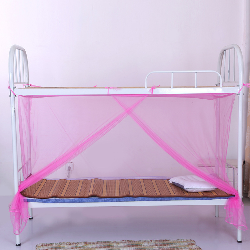学生宿舍上下床寝室单人床防尘蚊帐免安装床