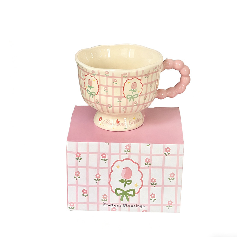 Ceramic cups, tulip mugs, ceramic cups, breakfast cups, milk cups, hotel wedding opening gifts, souvenirs, birthday gifts wholesale Application Scenario