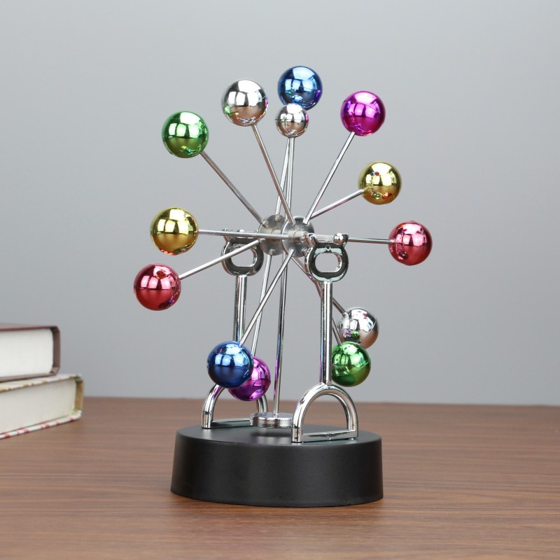 Wholesale of magnetic ornaments for home entrance hall decoration, including color ball Ferris wheel perpetual motion instrument without rocker details Picture