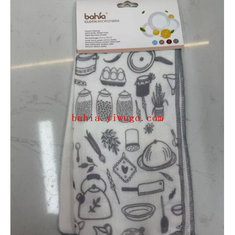 Striped pattern scouring pad, cleaning cloth, dishwashing cloth, lazy person's dishwashing cloth, absorbent and stain-removing scouring pad, cleaning cloth, dishwashing cloth, cleaning cloth, scouring pad details Picture