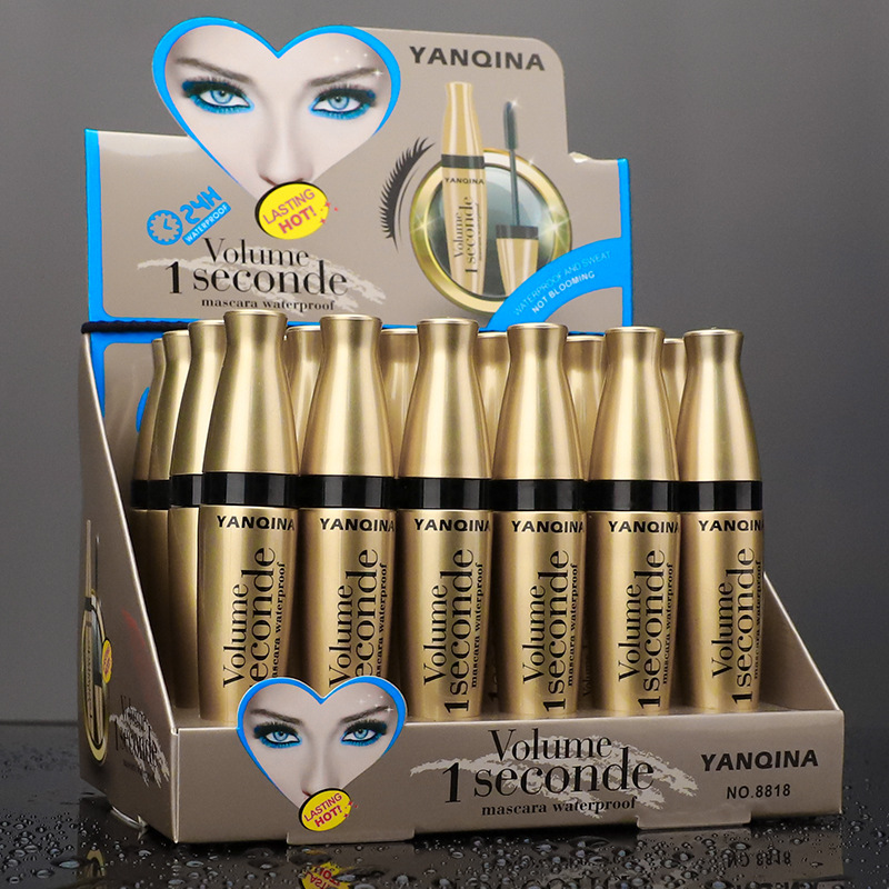 Waterproof mascara - Curl and thicken waterproof and sweat-proof 3D gold tube mascara