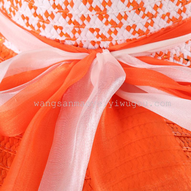 قبعة الشمس، قبعة الشاطئ الصيفية للسيدات، قبعة القش الواقية من الشمس، القوس، الحماية من الأشعة فوق البنفسجية على شاطئ البحر