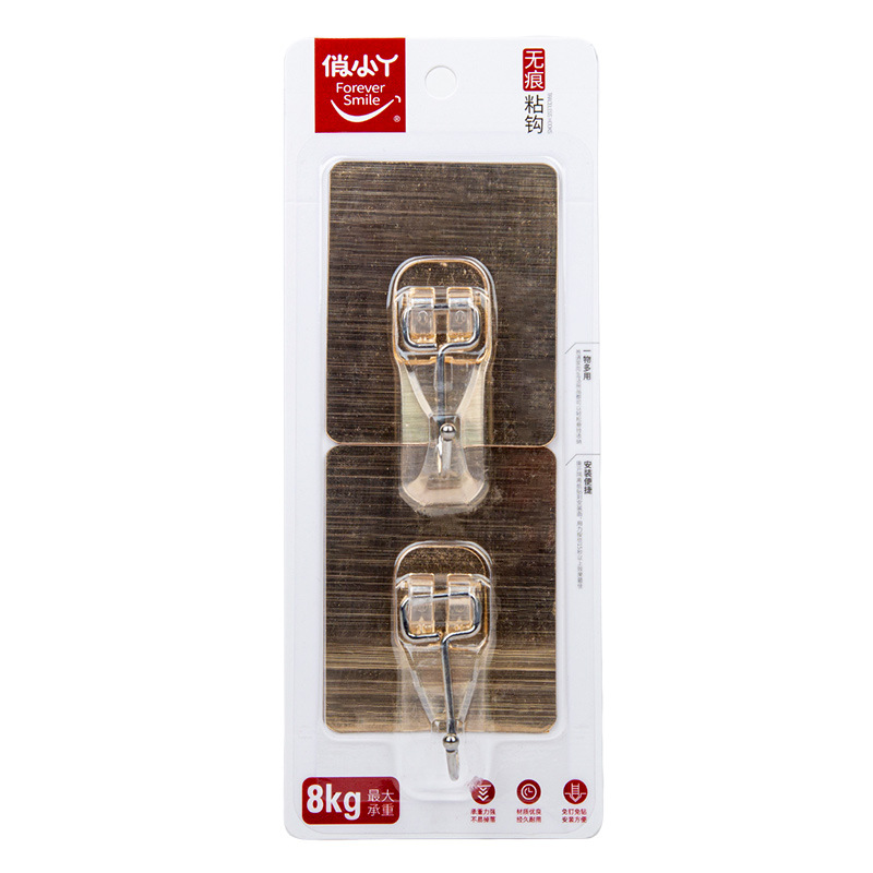 Qiao Xiaoya's new Nordic-style bathroom hooks come in two pieces. Each hook is a single one without the need for drilling or leaving any marks Application Scenario