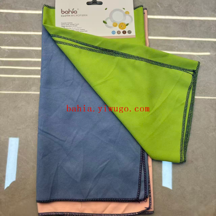 Plain smooth glass cloth, fiber cloth, dishwashing cloth, glass wiping cloth, cleaning scouring pad details Picture