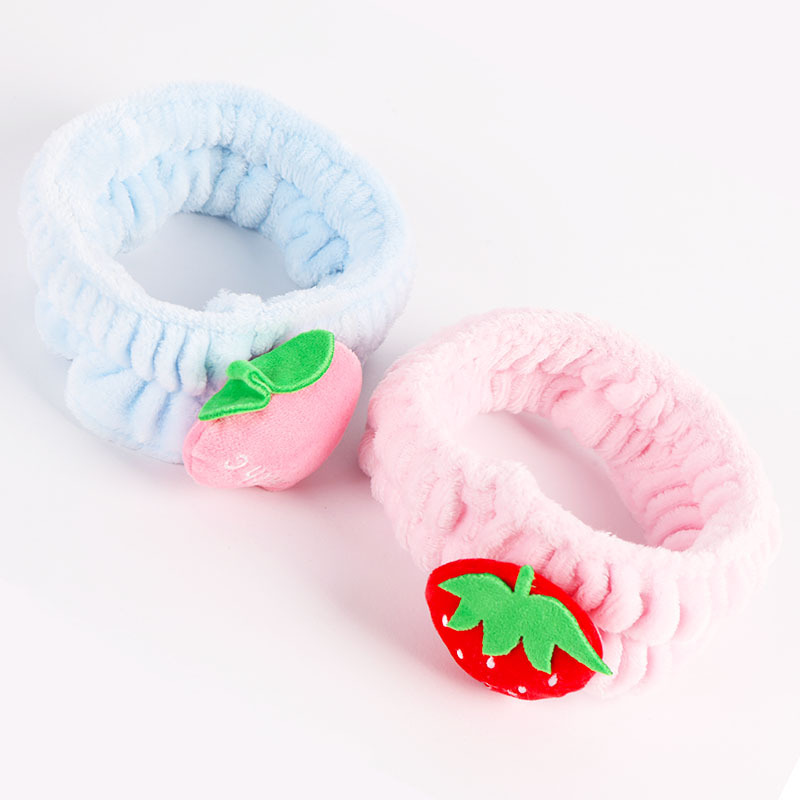 Fruit series hair bands, cute pets, simple hair ties and headbands for washing, grooming and makeup Specification image