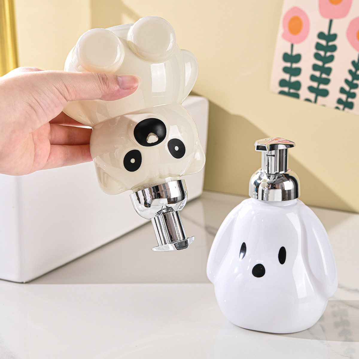 Creative foaming machine, press foam bottle, lotion, portioning bottle, shampoo, body wash, hand sanitizer, plastic storage bottle