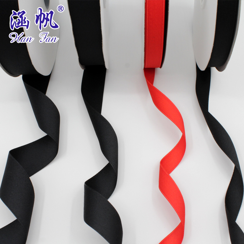 Factory direct sales of Korean-style double-sided polyester-cotton ribbons, hand-tied bow webbing, gift packaging ribbons, and clothing accessories details Picture