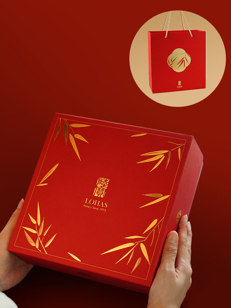 Taiwan Lu Bao 2025 New Tea Set, one pot and three cups, red festive bamboo joint cup and teapot, Rich bamboo year after year Application Scenario
