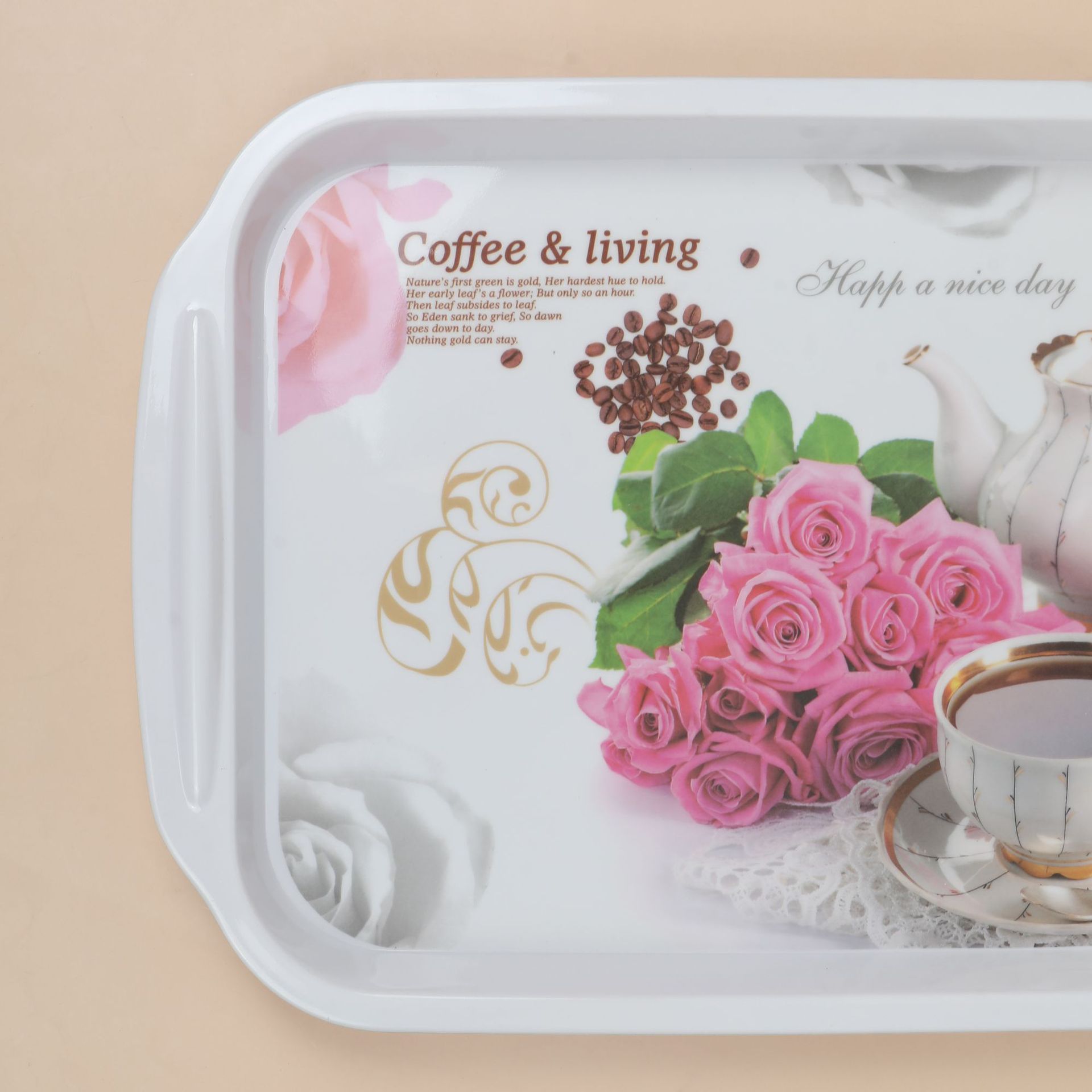 Wholesale of charger plates, creative tableware trays for Christmas parties in Western restaurants details Picture