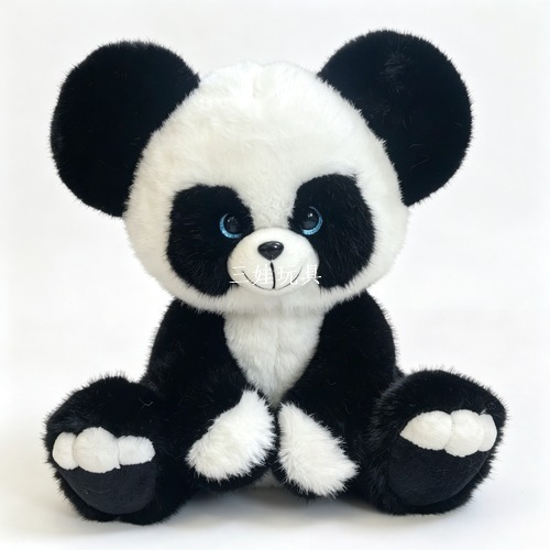 Cross-border best-selling sitting elephant, panda, monkey and fox plush toys, sitting cartoon big-eyed simulation dolls
