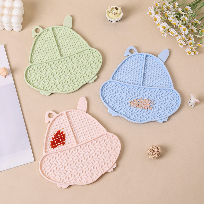 新款批发宠物慢食垫舔食垫狗舔垫宠物垫硅胶猫狗舔垫防噎猫猫食具细节图