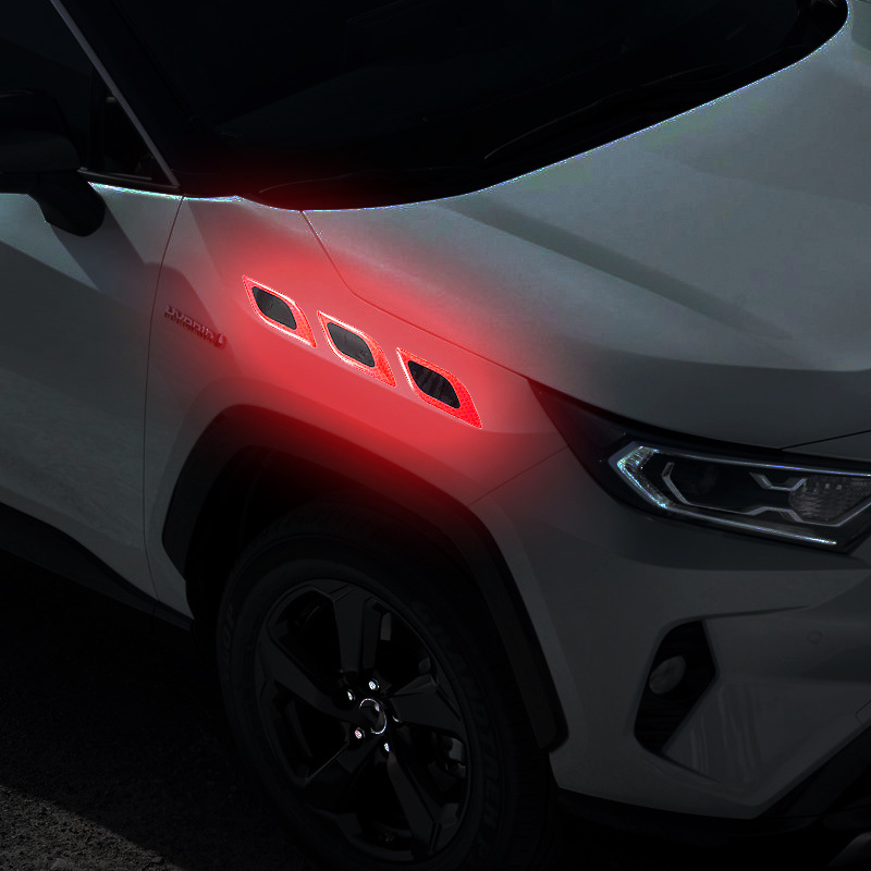 Car door anti-collision strips, anti-scratch, night reflective warning stickers, rear bumper, rearview mirror fenders, door bowl protective films Specification image