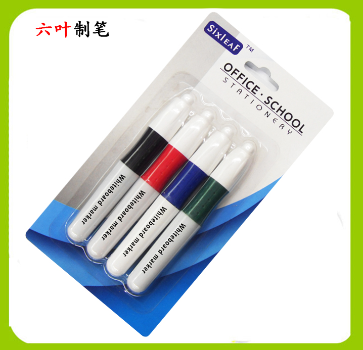 四支吸卡白板笔 可擦笔文具套装 back to school