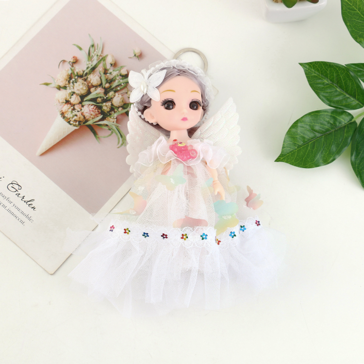 17 cm original cartoon cute dress, girl doll, keychain, doll, bag and pendant manufacturer wholesale Specification image