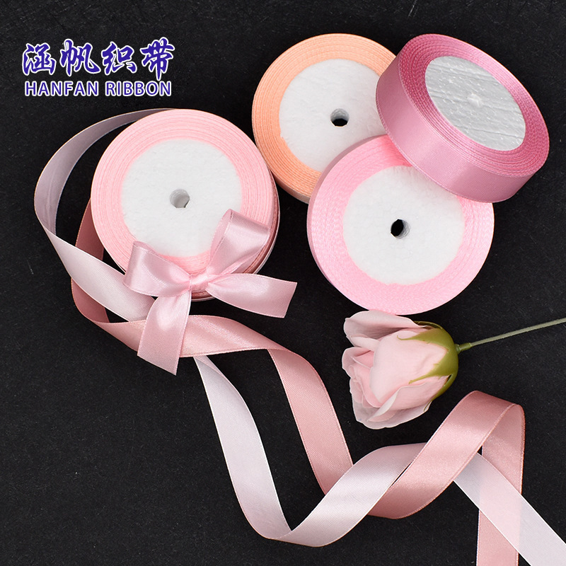 American woven ribbon, colored ribbon roll, printed ribbon decoration, DIY handcrafted material, width can be chosen at will details Picture