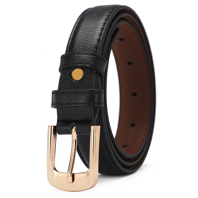 Ladies' belt jeans, versatile and fashionable, ins style belt for women's decoration, simple Korean version black wholesale Application Scenario