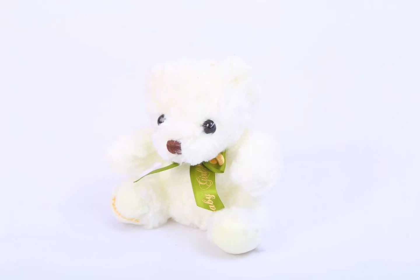 8-inch cross-border ribbon teddy bear plush toy sitting style Teddy bear doll, cute and adorable gift Item Picture