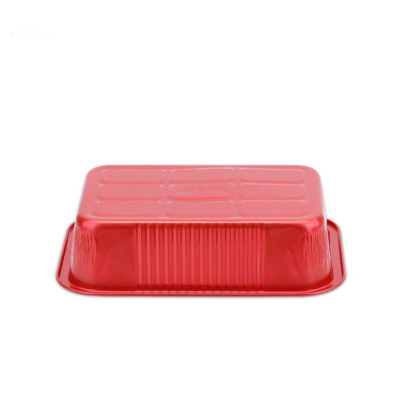 750毫升长方形铝箔烤布丁芝士慕斯半熟芝士铝箔加工定制杯子配盖产品图