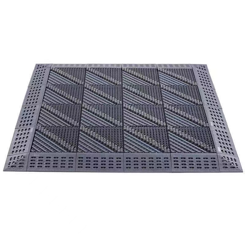 The floor mat for the entrance door, the shop door, the spliced floor mat, the same style of anti-slip and wear-resistant outdoor floor as Wanda details Picture