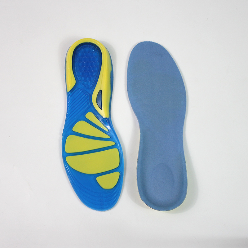 SEBS velvet elastic shock-absorbing, sweat-absorbing, soft, anti-slip, arch support, women's basketball and badminton PE PU insoles full figure