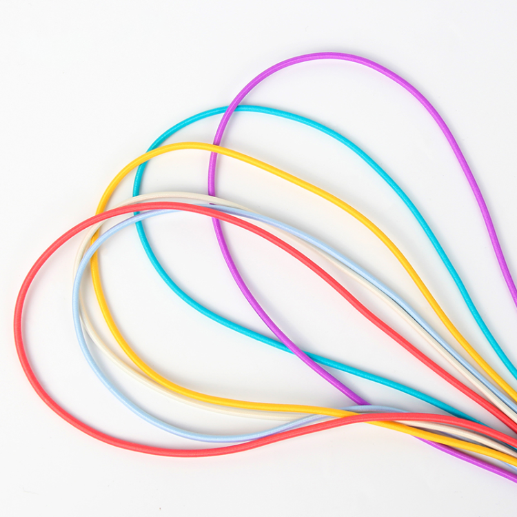 Latex filament elastic round rope, elastic rope, umbrella hanging rope, rubber band shoelace, hat windproof rope, rubber band children's clothes, high elasticity Item Picture