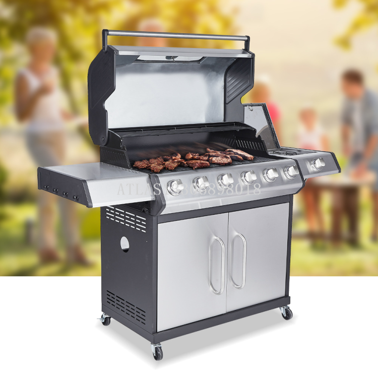 Stainless steel barbecue grill with barbecue rack, household portable outdoor barbecue rack Specification image
