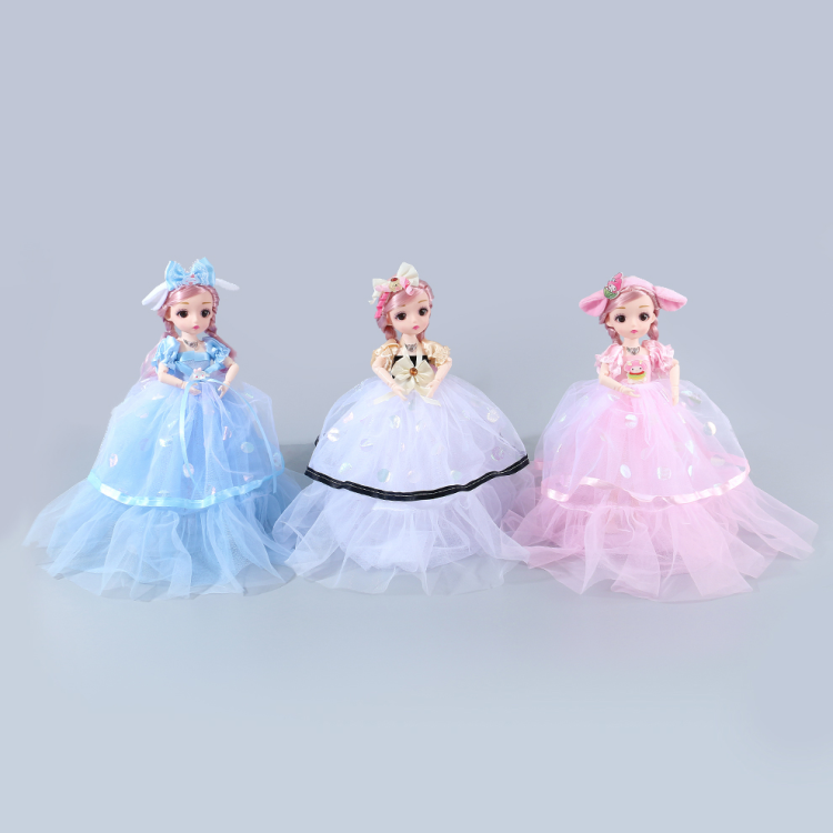 Wholesale of Dimei Princess cartoon dolls with movable joints, realistic and fashionable dolls, girls, wedding dresses and long dresses