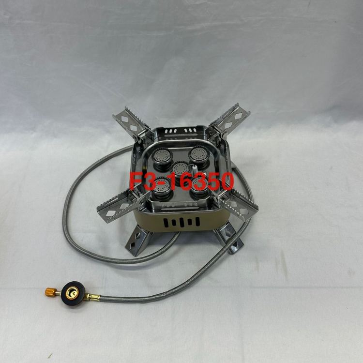 五芯卡式炉户外野营炉具烧水煮茶 炉头便携露营炊具煤气燃气灶绿色细节图