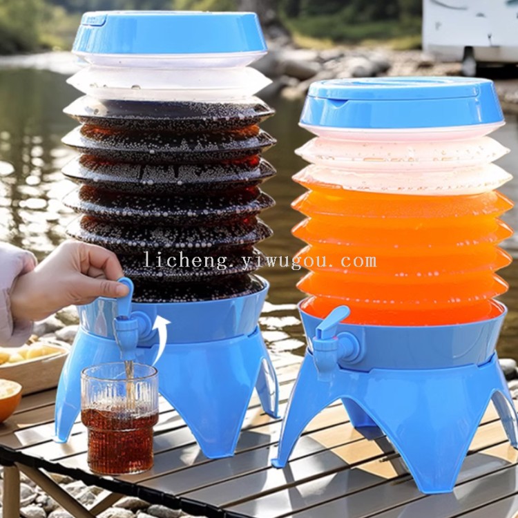 折叠水壶/水杯/宠物饮水便携杯可折叠/硅胶户外水杯/stroller白底实物图