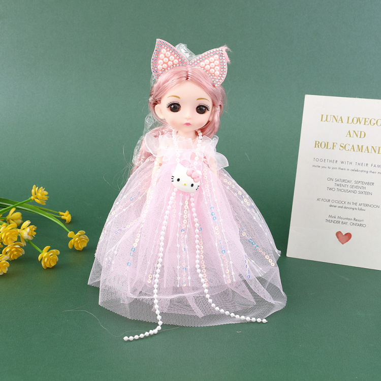 17 cm Barbie Princess training institution gifts, exquisite keychains, accessories, pendants, doll toys wholesale details Picture