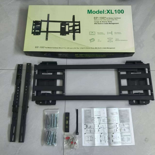 电视伸缩支架超薄通用支架左右上下可调节嵌入式电视挂架