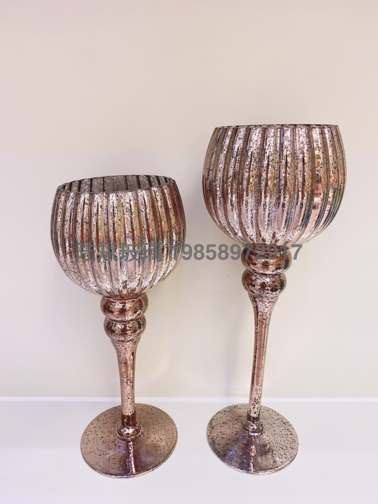 北欧水晶烛台摆件家用客厅餐桌轻奢烛台ins风浪漫烛光晚餐道具