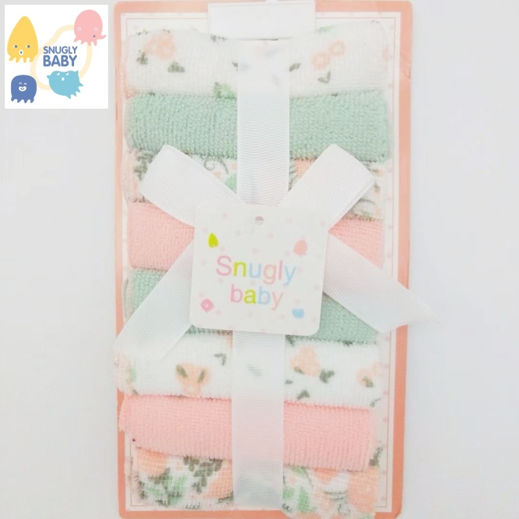 婴童用品双层小毛巾婴儿口水巾8条装套装纯棉婴儿手帕巾小方巾