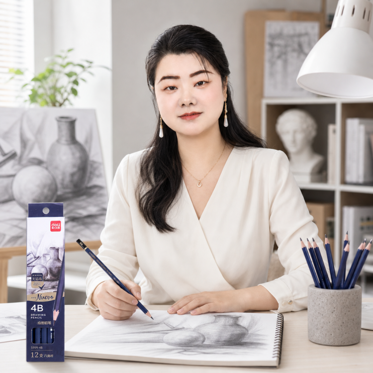 Right pro fine art creación de arte líneas precisas 4B lápiz de dibujo de alta dureza