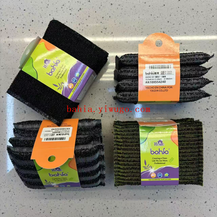 4PCS مجموعة متنوعة من المطابخ التي تغسل الأواني وتغسل الأواني وتغسل الإسفنج Specification image