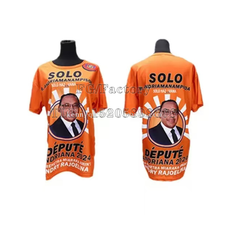 Create The Image Of An Election Winner. Cross-Border Presidential Campaign Uniform, Polo Shirt, Large Quantity, Special Offer T-Shirt Application Scenario