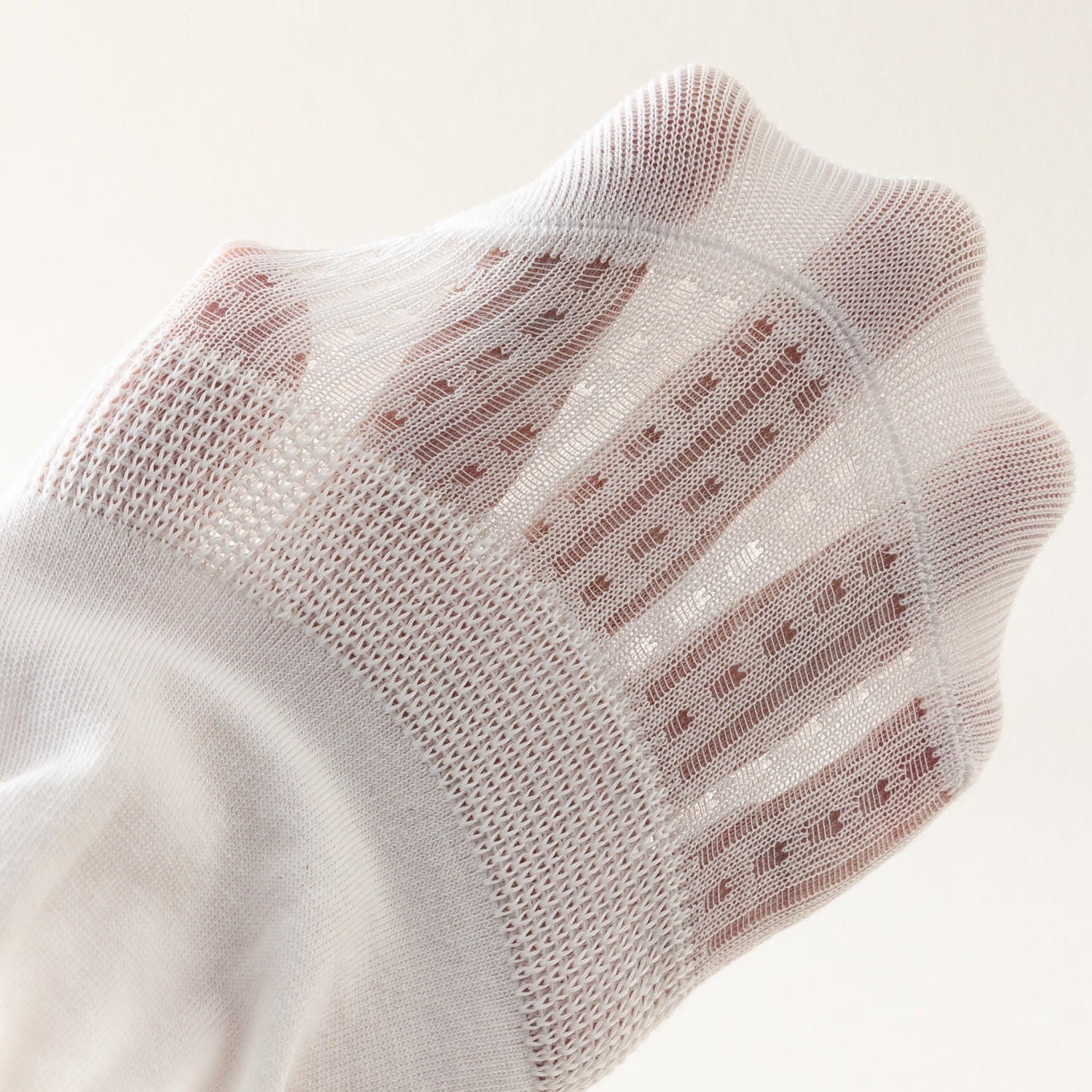 Summer shallow-mouthed boat socks, solid-color hollowed-out silicone invisible thin socks, pure windproof thin socks, breathable, sweat-absorbent and anti-slip details Picture