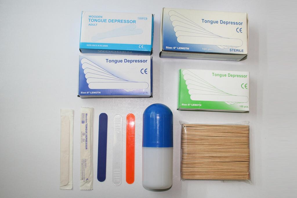 Disposable birch tongue depressers, gynecological examination plates, curettage plates, coffee bars, disposable beauty bars Specification drawing