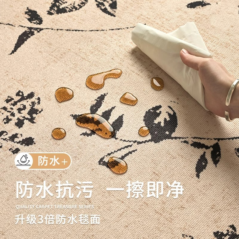 Round carpet, high-end living room, French and antique style, new bedroom bedside blanket, wardrobe room and dressing room floor mat