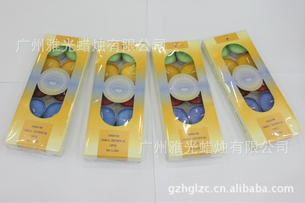 Fabricante de velas velas de cinco colores velas sin humo y sin olor caja de 10 piezas velas de cinco colores velas de estufa de aromaterapia velas de linterna details Picture
