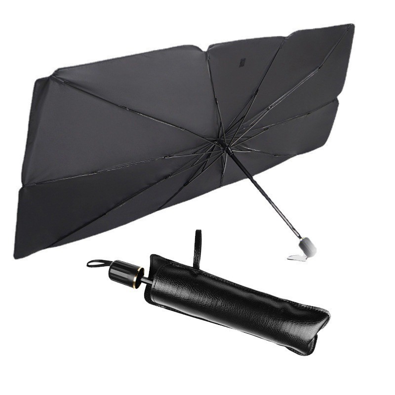 Automobile supplies wholesale trade, car sun umbrellas, summer car front sunshades, windshields, sun protection umbrellas, heat insulation, retractable and folding car umbrellas Specification drawing